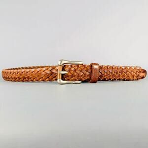 LEVI STRAUSS Size 38 Brown Woven Leather Belt